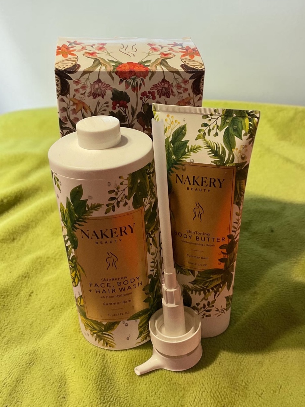Nakery Beauty Summer Rain Face, Body & Hair Wash + Body Butter 🌿